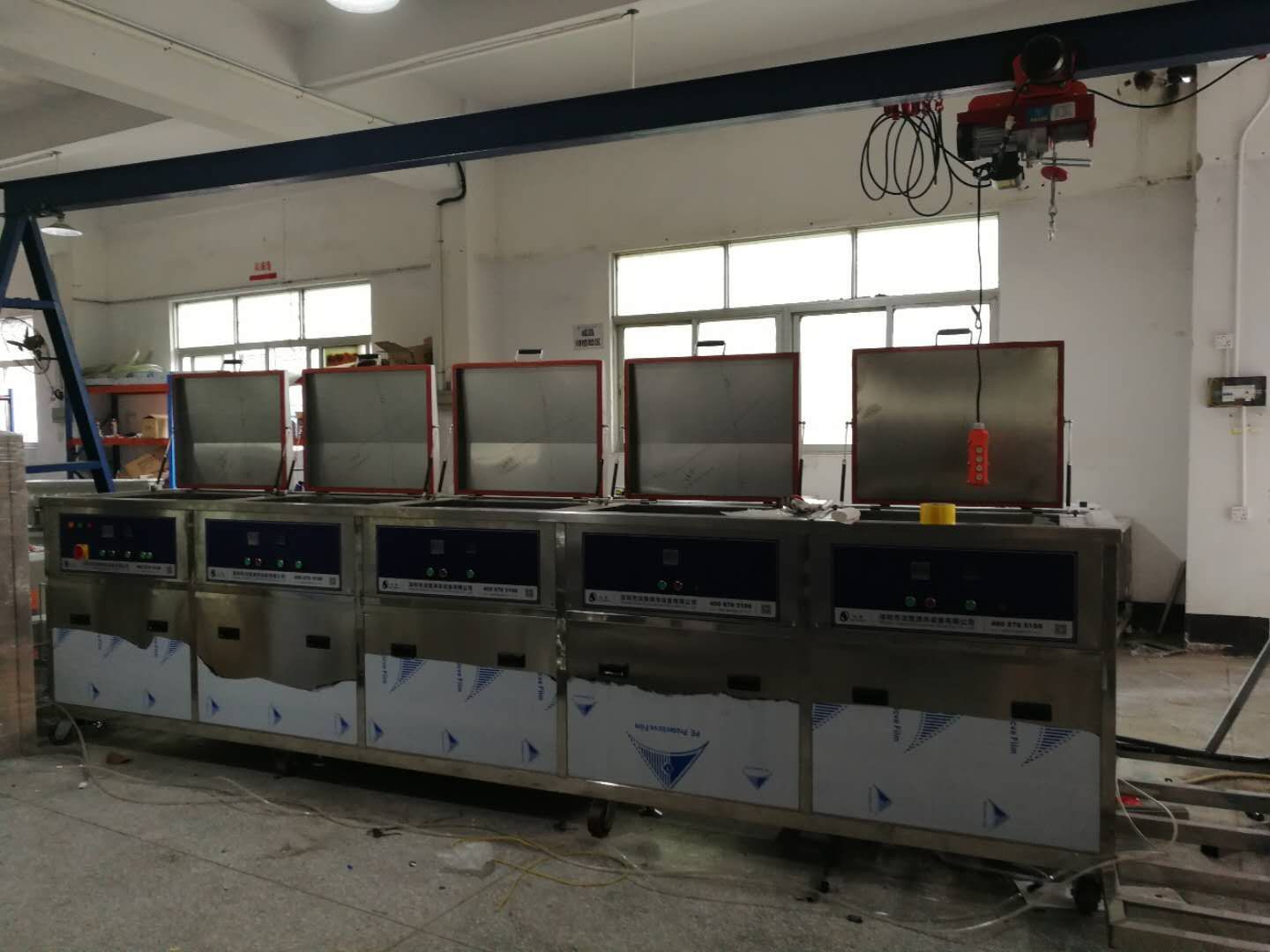 深圳电动葫芦超声波清洗机-洁盟清洗设备